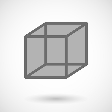 Vector illustration of  a cube signのイラスト素材