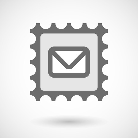 Vector illustration of  a mail stamp signのイラスト素材