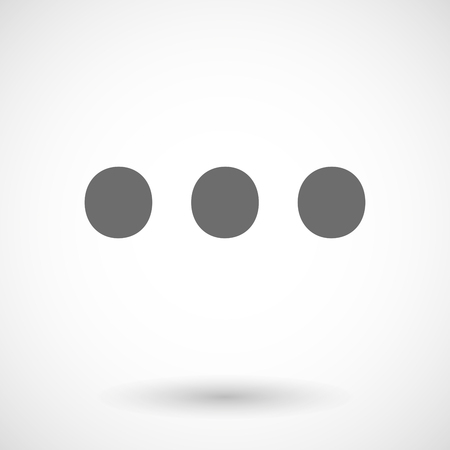 Vector illustration of  an ellipsis orthographic signのイラスト素材