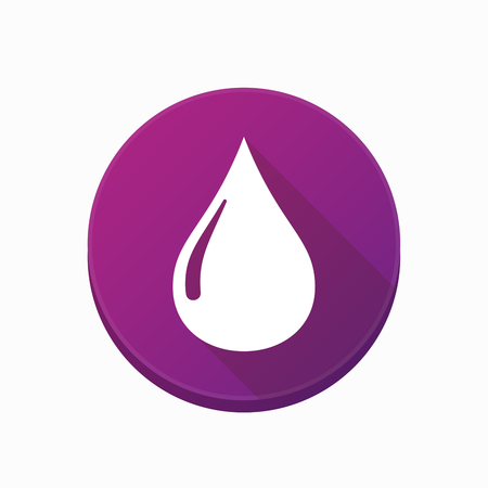 Illustration of an isolated rounded button with a fuel dropのイラスト素材