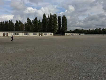 Dachau concentration camp in Germany. Historical travelの写真素材