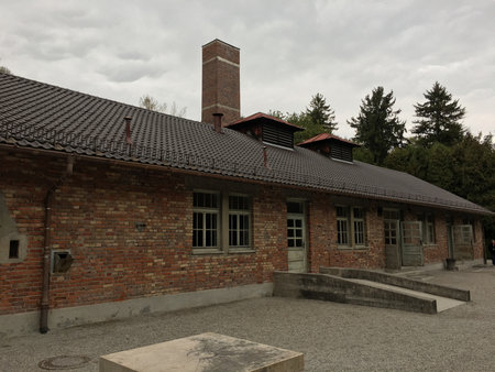 Dachau concentration camp in Germany. Historical travelの写真素材