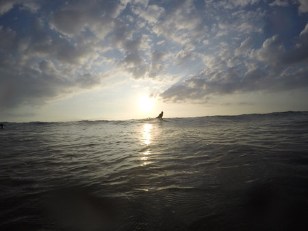 Sundown at Tamarindo Beach, Guanacaste, Costa Ricaの写真素材