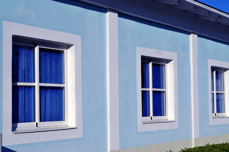 Blue Windowの写真素材