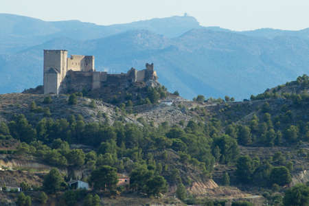 Impressive medieval castle located in Mula, province of Murciaのeditorial素材