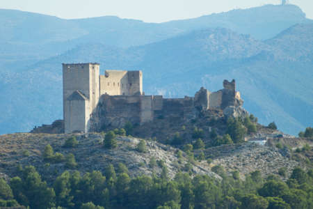 Impressive medieval castle located in Mula, province of Murciaのeditorial素材