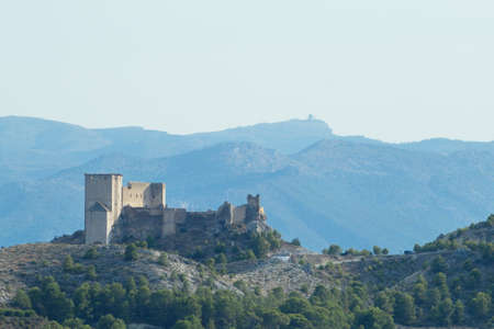 Impressive medieval castle located in Mula, province of Murciaのeditorial素材