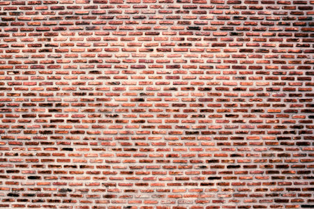 Background of red brick wall pattern texture - Vintage Effect