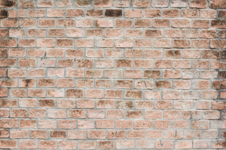 Background of red brick wall pattern texture.