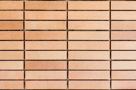 Background of red brick wall pattern texture.