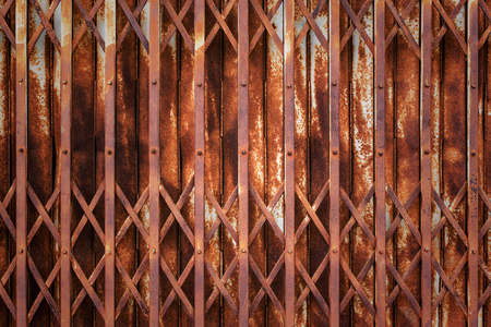 steel slide door - old texture backgroundの写真素材