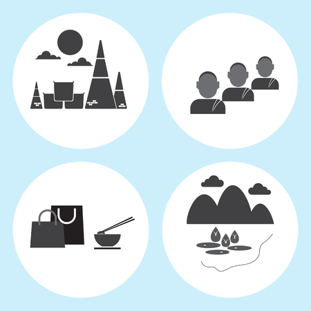 Thailand travel icon. のイラスト素材