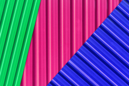 Color zinc plate , Texture zinc green, blue, pinkの写真素材