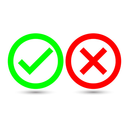 Check mark or tick icon in white circleのイラスト素材