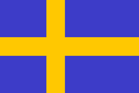 Flag of Sweden. Sweden flag vector illustration.のイラスト素材
