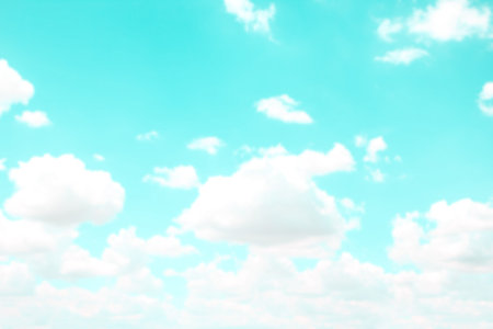 Vintage style. Abstract blurred beautiful the blue sky.