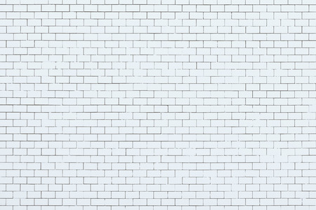 Background of white brick wall texture for design pattern artwork.の写真素材