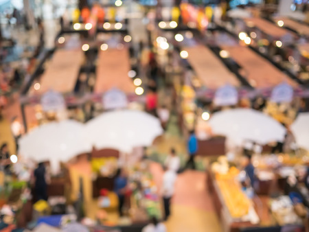 Abstract blur luxury interior shopping mall background.の写真素材