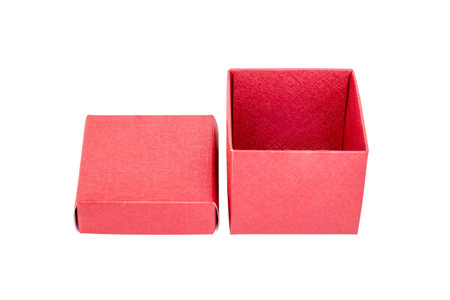 Red box isolated on white background.