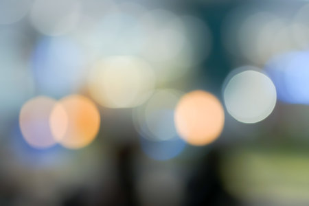 Abstract night light bokeh background