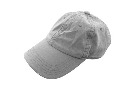 Old cap isolated on white background.の写真素材