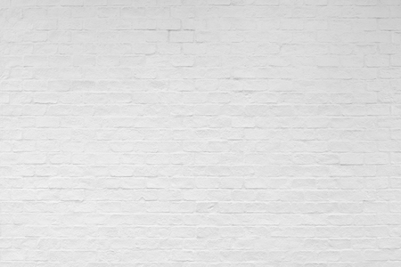 White brick wall texture and background.の写真素材