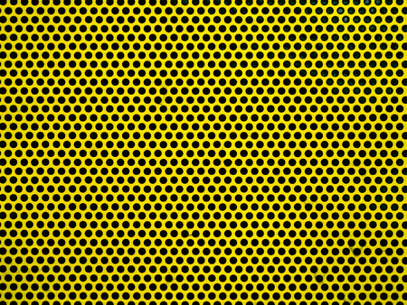 Yellow metak or steel mesh screen background seamless and textureの写真素材