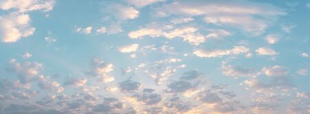 Panorama blue sky and clouds natural background - Vintage effect style pictureの写真素材