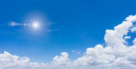 Panorama blue sky and clouds natural background.の写真素材