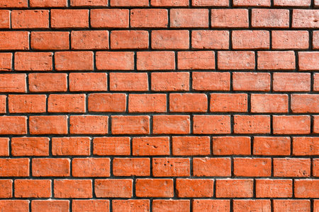 Old red bricks wall for texture and background.