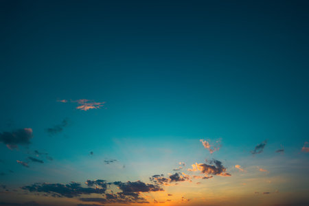 Beautiful blue sky and clouds natural background.