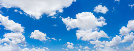 Panorama blue sky and clouds with daylight natural background.の写真素材
