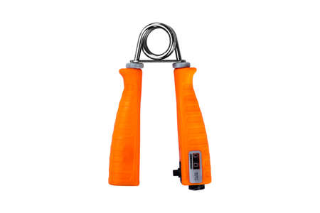 Sport hand grip equipment isolated on white background.の写真素材