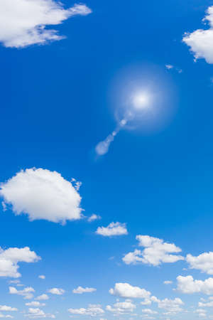 Beautiful blue sky and clouds with daylight natural background.の写真素材