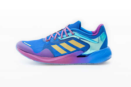 Roi Et, Thailand - March 15, 2021: The ADIDAS Alphatorsion Men's Running Shoes are running shoes that enhance your running day with special features that propel you forward with intense energy.のeditorial素材