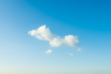 Beautiful blue sky and clouds with daylight natural background.