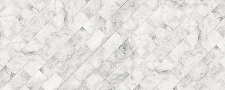 Panorama image of white marble stone texture for background or luxurious tiles floor and wallpaper decorative design.の写真素材