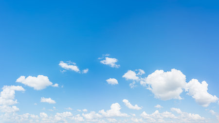 Blue sky and clouds with daylight natural background.の写真素材