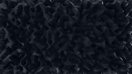 3D illustration, abstract grey polygon crystal background, Futuristic polygonal shape texture, triangle pattern design. 3d rendering.の写真素材