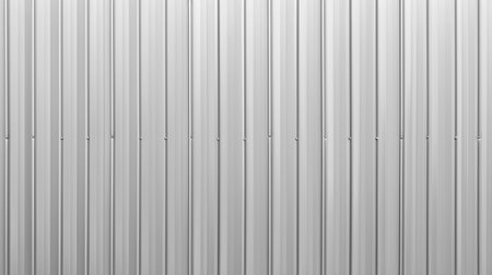 White corrugated metal texture surface or galvanized steel background. Generative ai.の素材