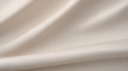 Linen viscose woven fabric cloth texture background. Generative ai.の素材