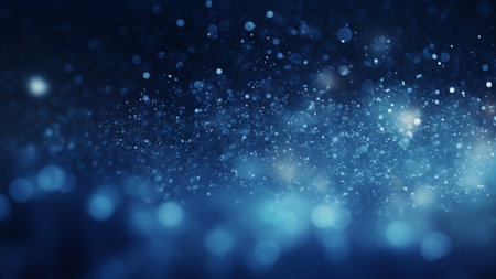 Abstract blur bokeh light blue for background. Generative ai.の素材