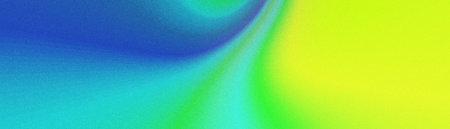 Noise texture design, abstract grainy gradient background blending deep blue, cyan, and yellow tones, creating a dynamic and vibrant.の写真素材