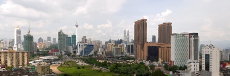 Kuala Lumpur Malaysia Daytime Urban Cityscape Panoramaの写真素材