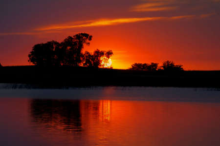 Setting Sunの写真素材