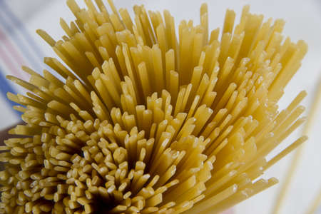 Overhead shot of a pile of spaghettiの写真素材