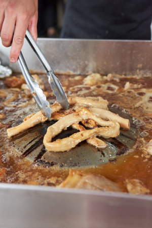 variety of delicious typical mexican food and ingredients such as salsas, red, green, guacamole, lemon, tomato and onion.の写真素材