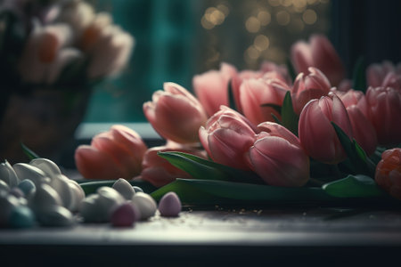 Celebratory Mother's Day flowers background