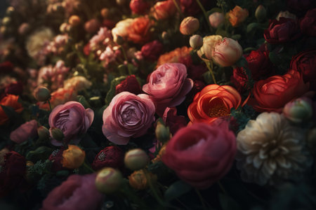 Celebratory Mother's Day flowers background