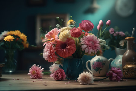 Mother's Day inspired floral designの写真素材